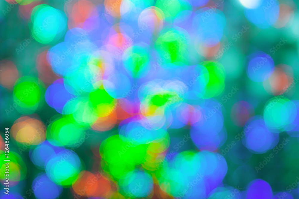 Fototapeta premium Christmas background. Festive elegant abstract background with bokeh