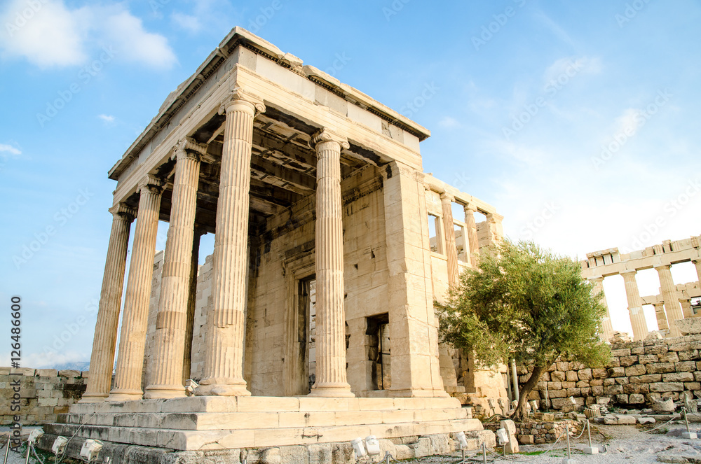 The Arrephorion temple locate in Acropolis,Athens,Greece