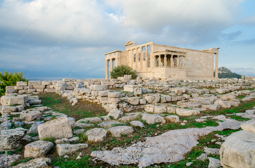 Erechtheion temple locate in Acropolis,Athens,Greece