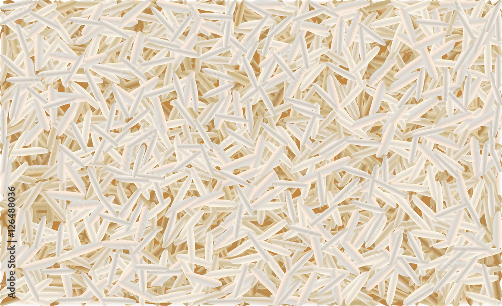 Basmati rice pattern vector illustration