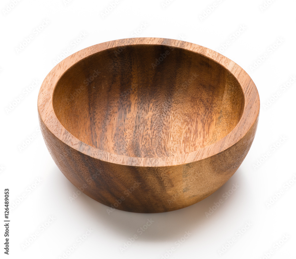 Wooden bowl isolated on white bacground. Rustic. Wooden bowl isolated on white bacground. Rustic.