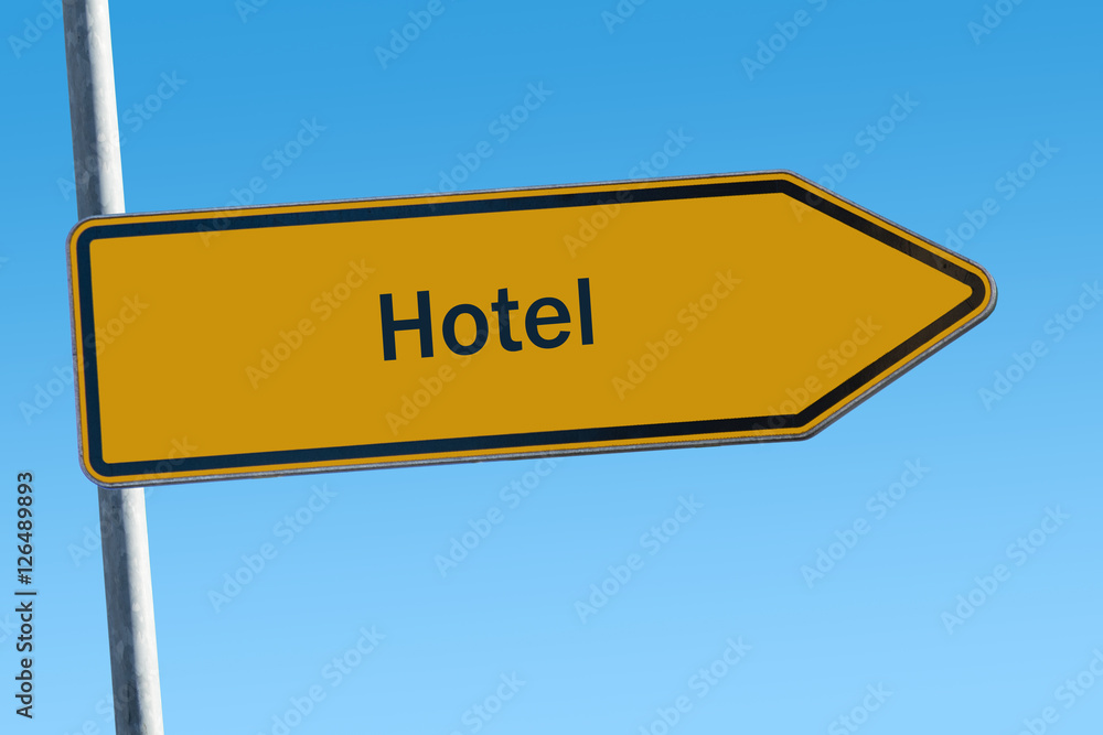 Fototapeta premium Schild 65 - Hotel