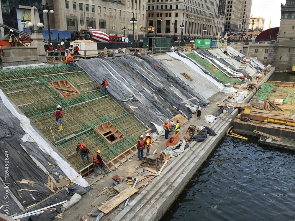 Chicago Riverwalk Construction