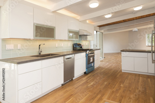 Just newly intalled kitchen with new oven.