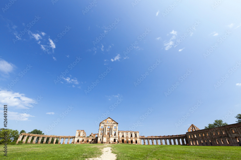 the ruins of an ancient fortress