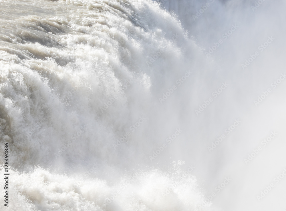 Gullfoss waterfall - Iceland - Detail Gullfoss waterfall - Iceland - Detail