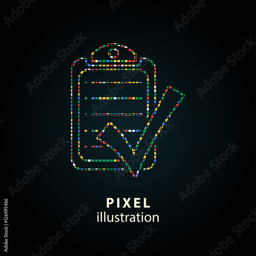 Checklist - pixel illustration.