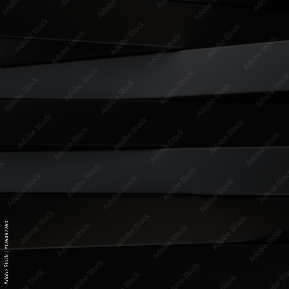 Naklejka premium Streszczenie czarne panele 3d tło