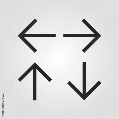 Black arrow sign button