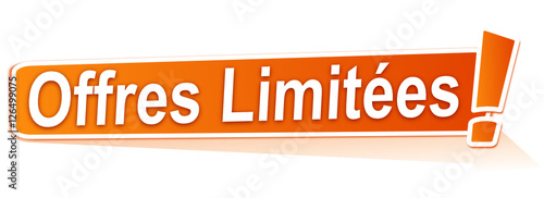 offres limitées sur étiquette orange