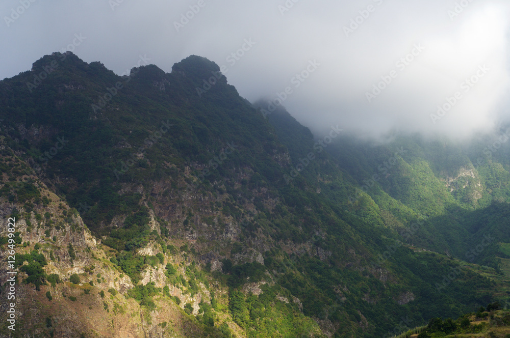Madeira island mountain