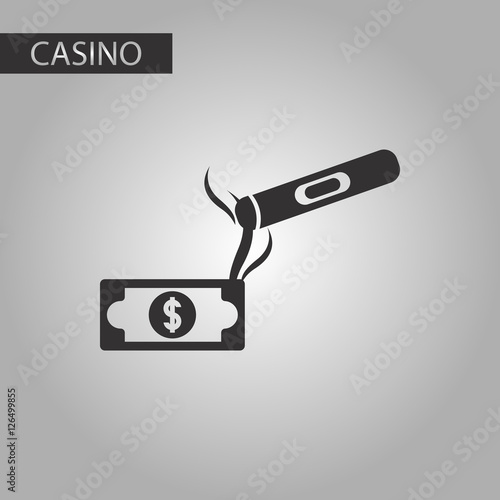 black and white style cigar dollar