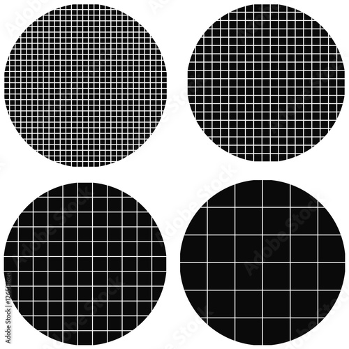 circle made up of squares ,...