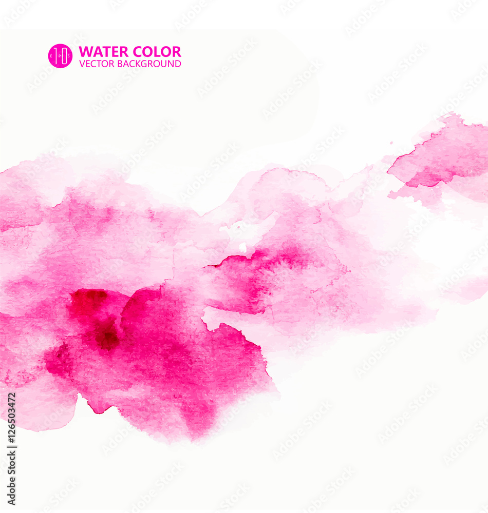 Vector watercolor painting background.