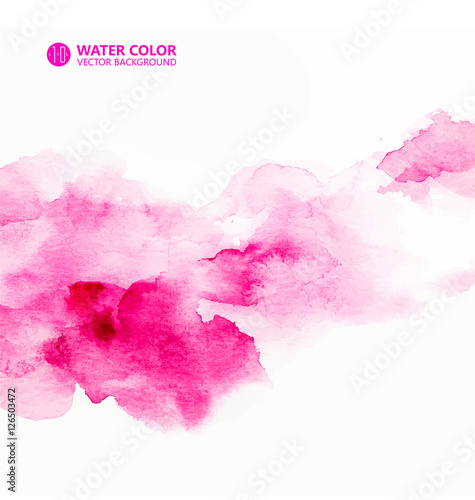 Vector watercolor painting background.