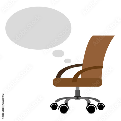 Office chair with bubble, for your content