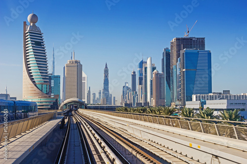 metro subway tracks in the united arab emirates