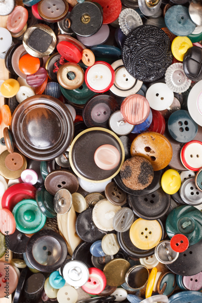 Many buttons with different shapes and colors Many buttons with different shapes and colors