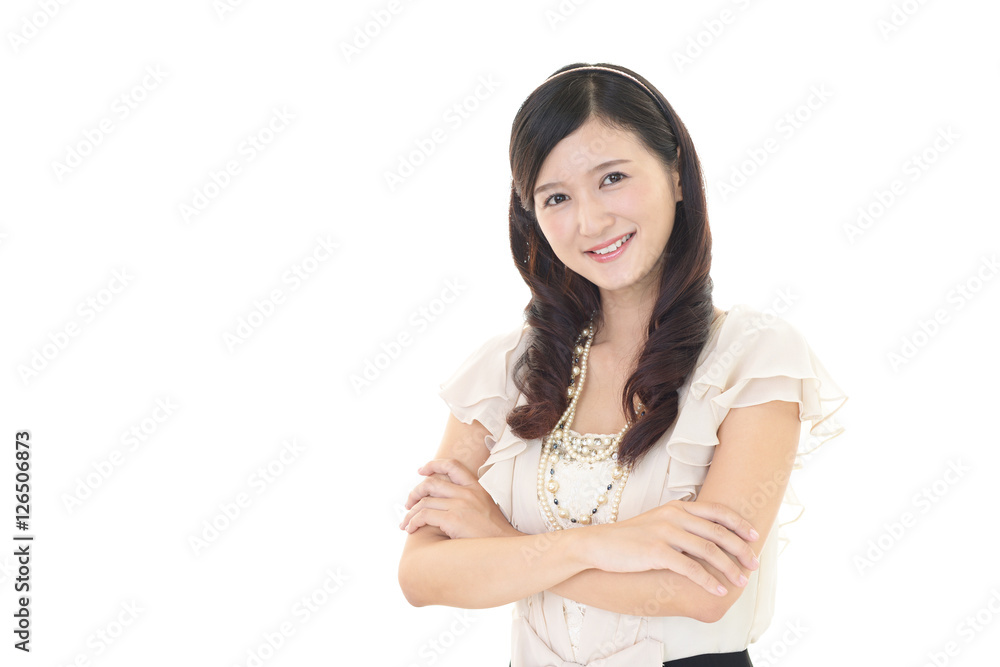 笑顔の女性 笑顔の女性