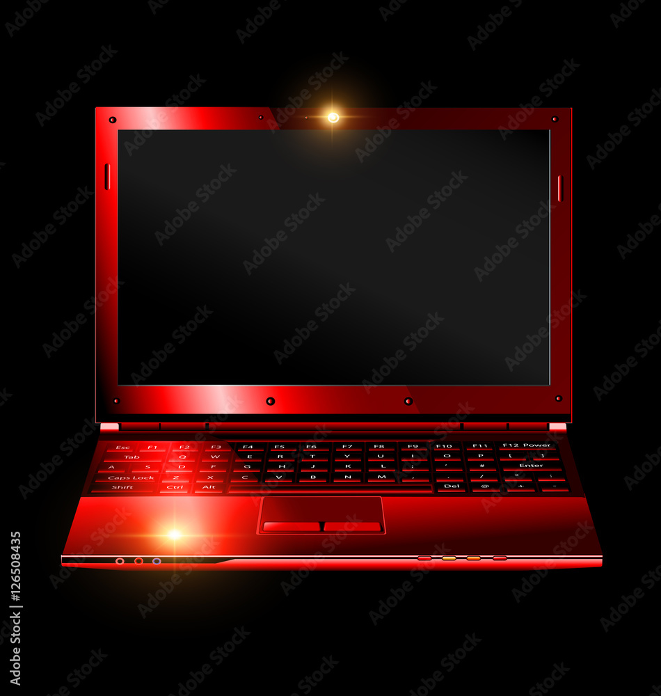 black red laptop black red laptop