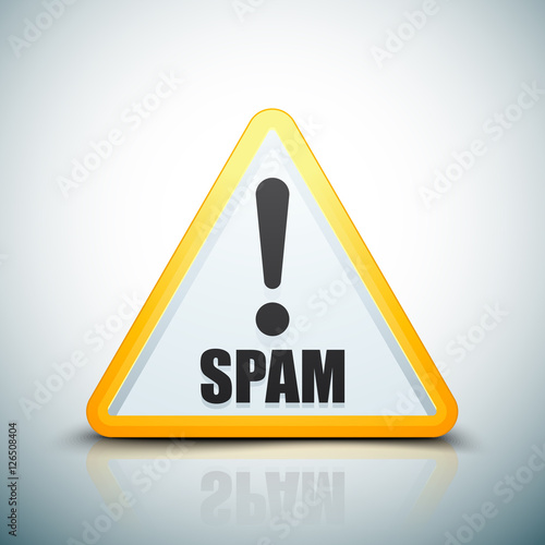 Spam Exclamation hazard sign