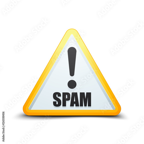 Spam Exclamation hazard sign