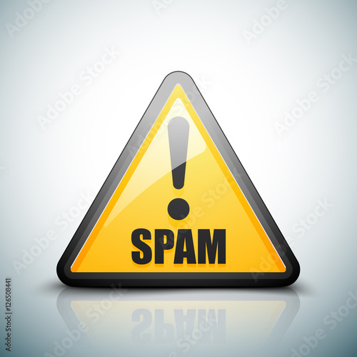 Spam Exclamation hazard sign