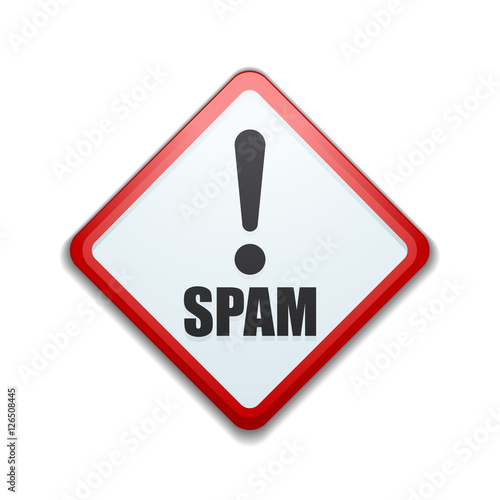 Spam Exclamation hazard sign