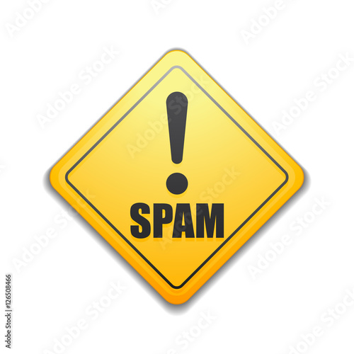 Spam Exclamation hazard sign