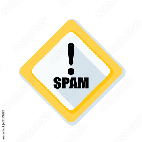 Spam Exclamation hazard sign
