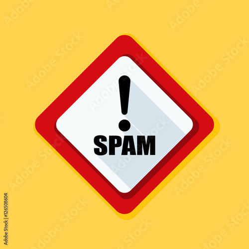 Spam Exclamation hazard sign