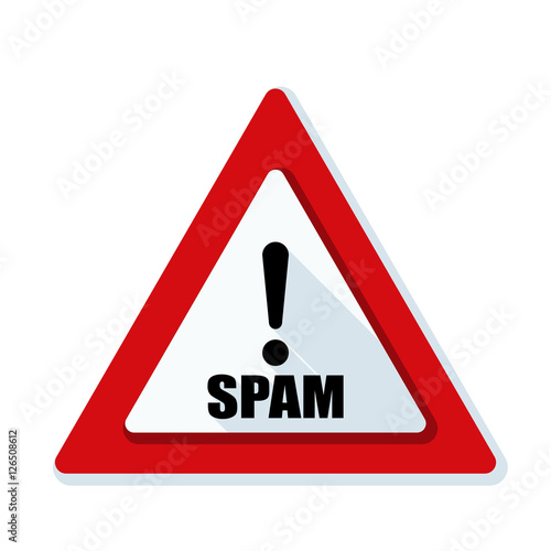 Spam Exclamation hazard sign