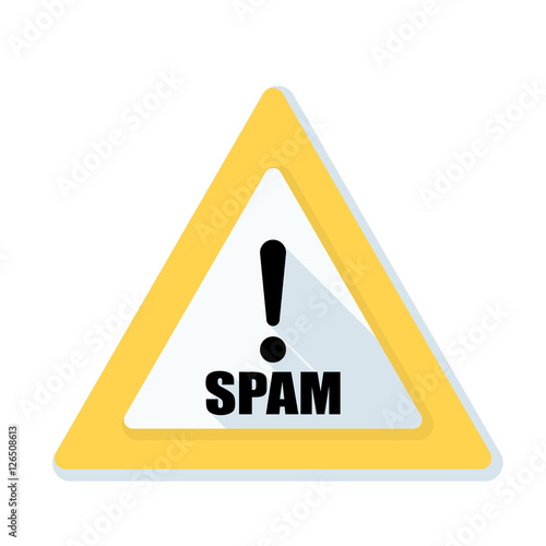 Spam Exclamation hazard sign