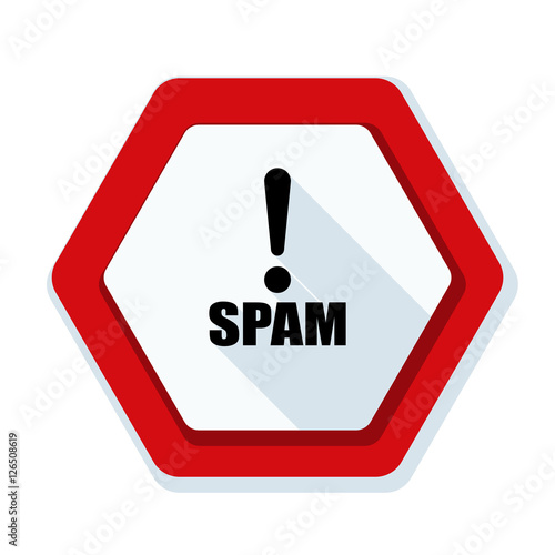 Spam Exclamation hazard sign