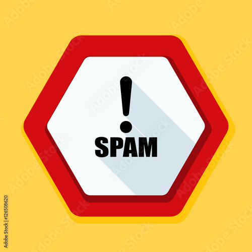 Spam Exclamation hazard sign