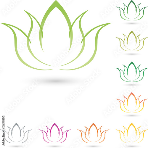 Blume, Blätter, Heilpraktiker, Natur, Logo