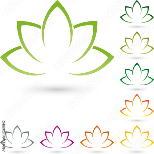 Blume, Blätter, Heilpraktiker, Natur, Logo