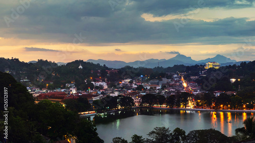 Lake in Kandy, Sri Lanka