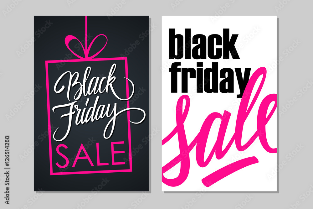 Black Friday Sale flyers for business, promotion and advertising. Vector illustration. Black Friday Sale flyers for business, promotion and advertising. Vector illustration.
