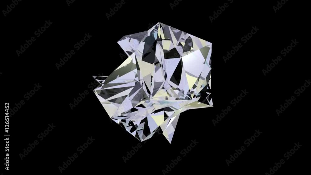 Rotating diamond crystal Rotating diamond crystal