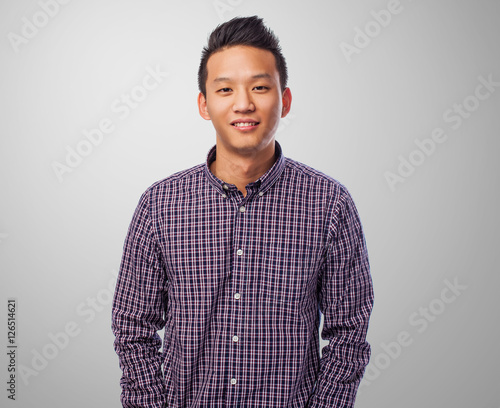 portrait of a handsome young asian man