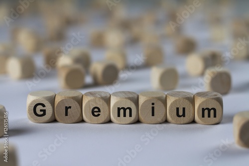 Gremium - Holzwürfel mit Buchstaben