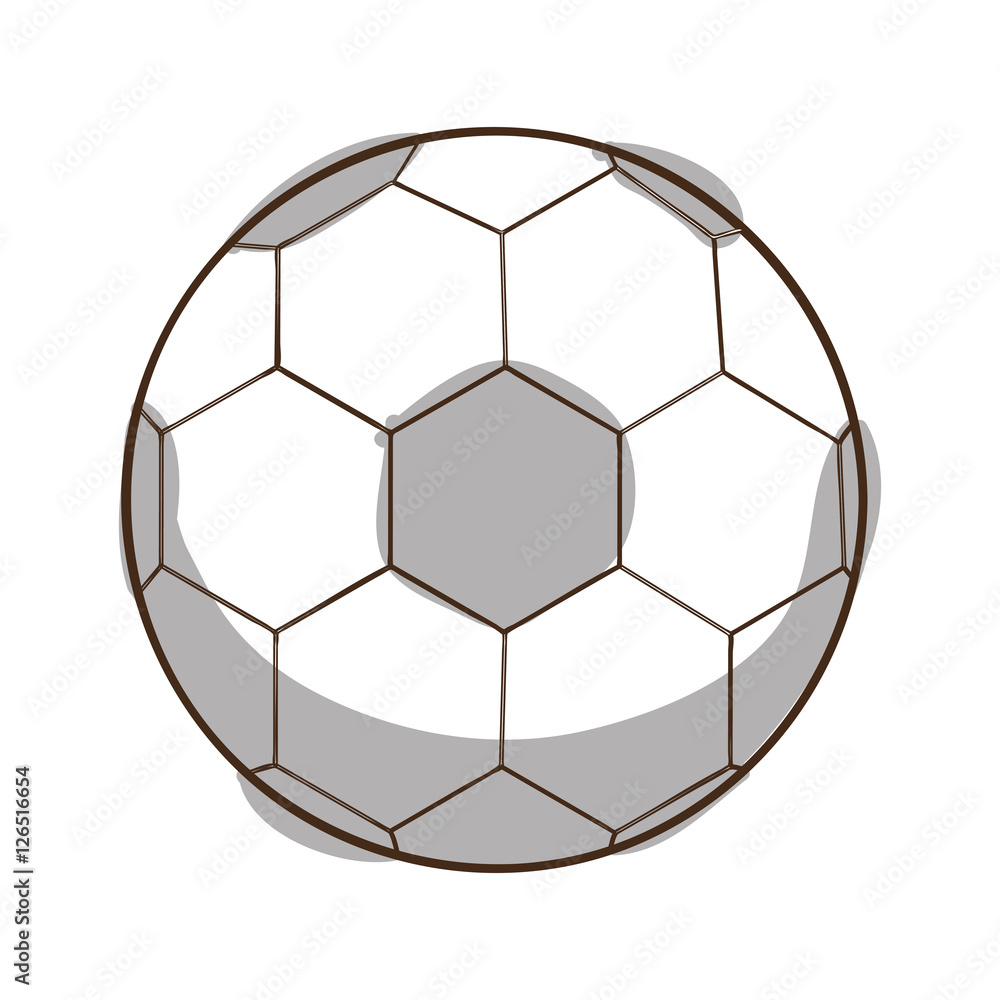 football soccer ball icon image vector illustration design 