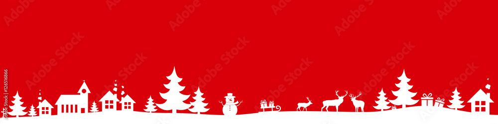 Christmas banner, holiday background, red border Christmas banner, holiday background, red border