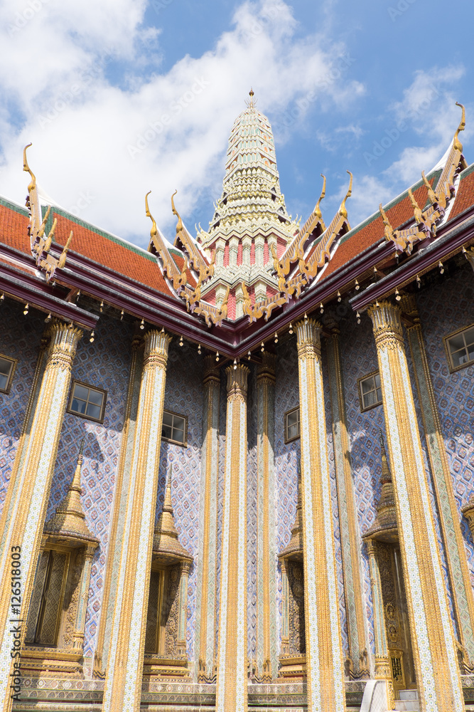 Grand Palace and Wat Phra Keaw, the landmark in Thailand