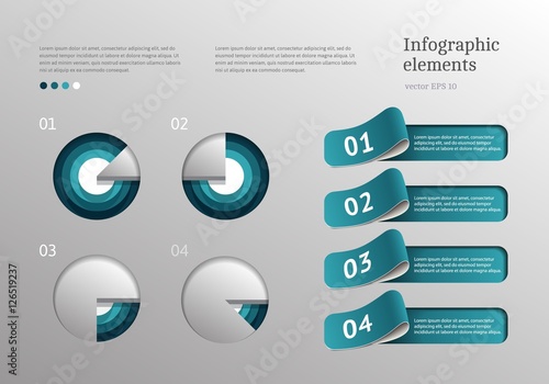 vector infographics set