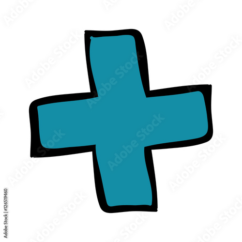 medical cross icon image vector illustration design 