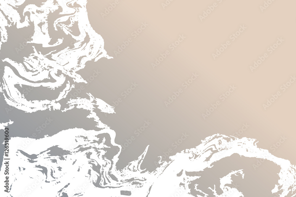 Obraz premium Suminagashi, marbling, ebru. Abstract Design. Texture of water on the paper. The unique texture. Hand drawn.