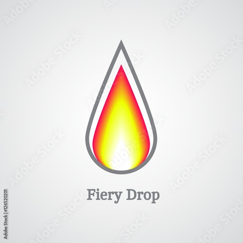 fiery drop logo