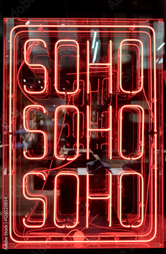 Neon Soho Sign photo